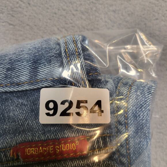 Vintage Jordache Jeans Girls 16 Blue Straight Leg Mom Stretch Distressed Denim - Picture 12 of 12